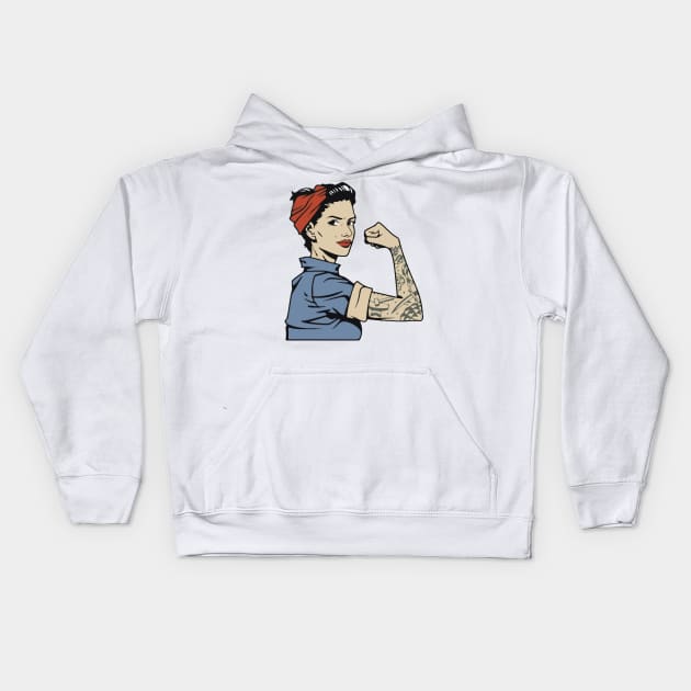 International womens day Kids Hoodie by hyu8